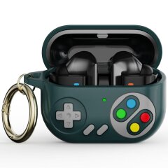 Защитный чехол Deexe Game Design для Samsung Galaxy Buds 3 Pro - Blackish Green