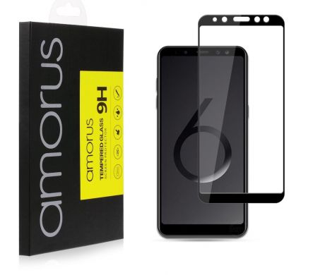 Защитное стекло AMORUS Full Glue Tempered Glass для Samsung Galaxy A6+ 2018 (A605) - Black