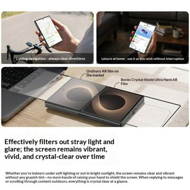 Защитное стекло BENKS GlassWarrior AR Screen Protector для Samsung Galaxy Fold 8 - Black
