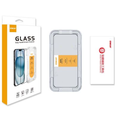 Защитное стекло ENKAY Easy Install Full Glue для Samsung Galaxy S26 FE - Black