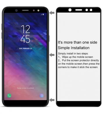 Защитное стекло IMAK Full Protect для Samsung Galaxy A6 2018 (A600) - Black
