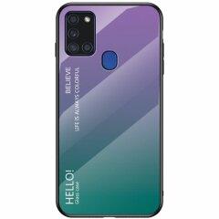 Защитный чехол Deexe Gradient Color для Samsung Galaxy A21s (A217) - Purple / Blue