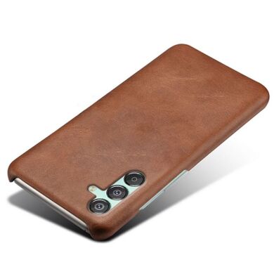 Защитный чехол Deexe Leather Back Cover для Samsung Galaxy M15 (M156) - Brown