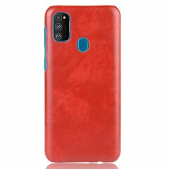 Захисний чохол Deexe Leather Back Cover для Samsung Galaxy M30s (M307) / Galaxy M21 (M215) - Red