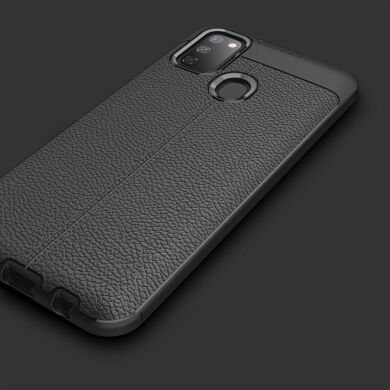 Защитный чехол Deexe Leather Cover для Samsung Galaxy M30s (M307) / Galaxy M21 (M215) - Black