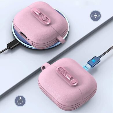Защитный чехол Deexe Lunar Case для Samsung Galaxy Buds 3 / Buds 3 Pro - Pink