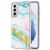 Защитный чехол Deexe Marble Style для Samsung Galaxy S21 (G991) - Light Green