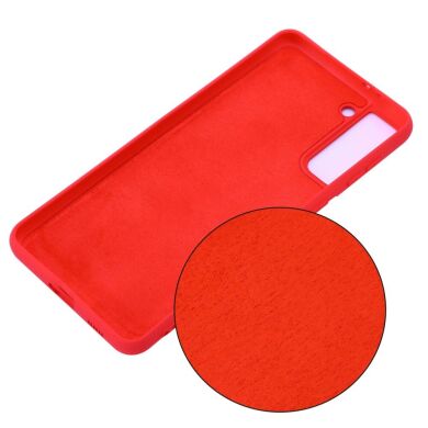 Захисний чохол Deexe Silicone Case для Samsung Galaxy S21 Plus - Red