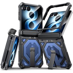 Защитный чехол Deexe Tank Stand для Samsung Galaxy Flip 8 - Blue