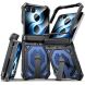 Защитный чехол Deexe Tank Stand для Samsung Galaxy Flip 8 - Blue. Фото 1 из 9