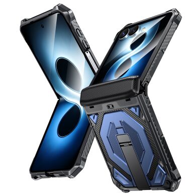 Защитный чехол Deexe Tank Stand для Samsung Galaxy Flip 8 - Blue