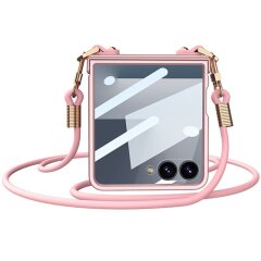 Захисний чохол GKK Slim Strap для Samsung Galaxy Flip 7 - Pink