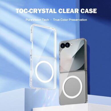 Защитный чехол LEREACH TOC Magnetic для Samsung Galaxy Flip 8 - Transparent