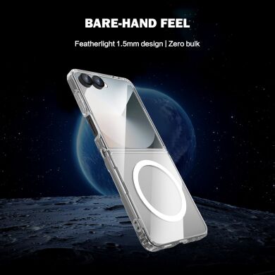Защитный чехол LEREACH TOC Magnetic для Samsung Galaxy Flip 8 - Transparent
