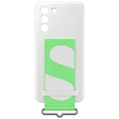 Защитный чехол Silicone Cover with Strap для Samsung Galaxy S21 FE (G990) EF-GG990TWEGRU - White