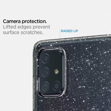 Защитный чехол Spigen (SGP) Liquid Crystal Glitter для Samsung Galaxy A71 (A715) - Crystal Quartz