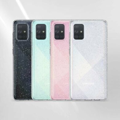 Защитный чехол Spigen (SGP) Liquid Crystal Glitter для Samsung Galaxy A71 (A715) - Crystal Quartz