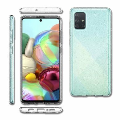 Защитный чехол Spigen (SGP) Liquid Crystal Glitter для Samsung Galaxy A71 (A715) - Crystal Quartz