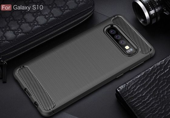 Захисний чохол UniCase Carbon для Samsung Galaxy S10 - Black