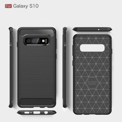 Защитный чехол UniCase Carbon для Samsung Galaxy S10 - Red