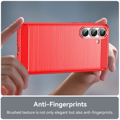 Защитный чехол UniCase Carbon для Samsung Galaxy S25 FE (S731) - Red