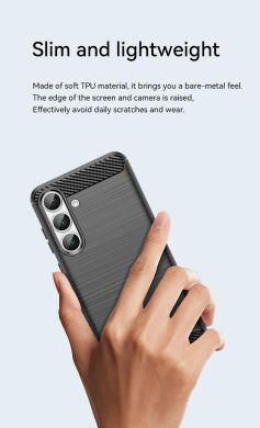 Защитный чехол UniCase Carbon для Samsung Galaxy S25 FE (S731) - Red