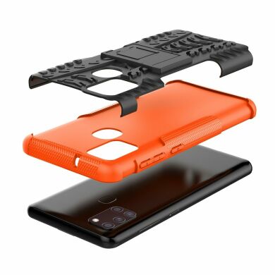 Захисний чохол UniCase Hybrid X для Samsung Galaxy A21s (A217) - Black / Orange