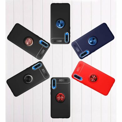 Защитный чехол UniCase Magnetic Ring для Samsung Galaxy A70 (A705) - Black / Red