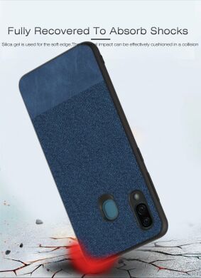 Защитный чехол UniCase Texture Style для Samsung Galaxy A30 (A305) - Black / Brown