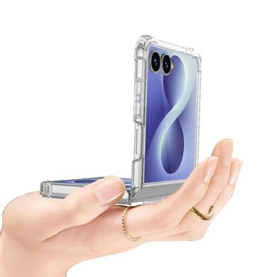 Защитный кейс GKK Aero Pulse для Samsung Galaxy Flip 8 - Transparent Blue