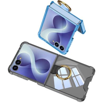 Защитный кейс GKK Aero Pulse для Samsung Galaxy Flip 8 - Transparent Blue