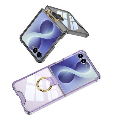 Защитный кейс GKK Aero Pulse для Samsung Galaxy Flip 8 - Transparent Blue