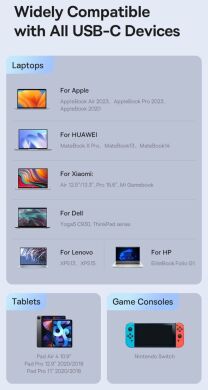 Кабель Baseus Fish-Eye Type-C to Type-C (100W, 1m) P10320203111-00 - Black