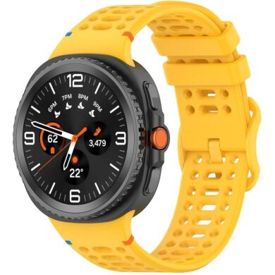 Ремешок Reframe Holes Design для Samsung Galaxy Watch 8 (40/44mm) / 8 Classic - Yellow