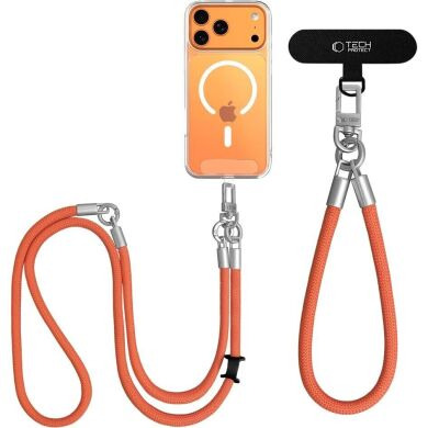 Набор ремешков Tech-Protect C10S Rope Crossbody - Orange / Titanium