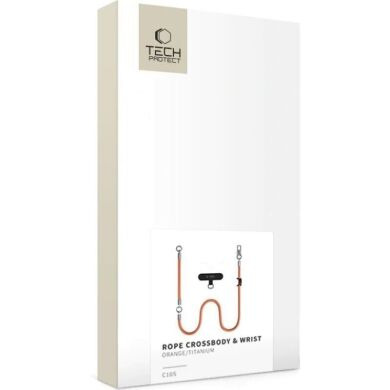 Набор ремешков Tech-Protect C10S Rope Crossbody - Orange / Titanium