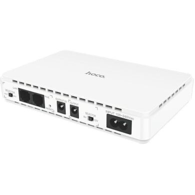 Портативный источник питания для роутера Hoco DB25 Plus Smart Mini UPS 5V/9V/12V (10000mAh) - White
