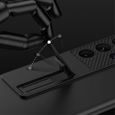 Защитный чехол GKK UltraThin Bracket Shell для Samsung Galaxy S23 Ultra (S918) - Black