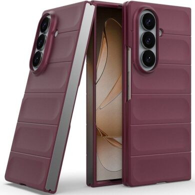 Силиконовый (TPU) чехол Deexe Terra Case (FF) для Samsung Galaxy Fold 8 Ultra - Wine Red