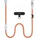 Набор ремешков Tech-Protect C10S Rope Crossbody - Orange / Titanium. Фото 2 из 10