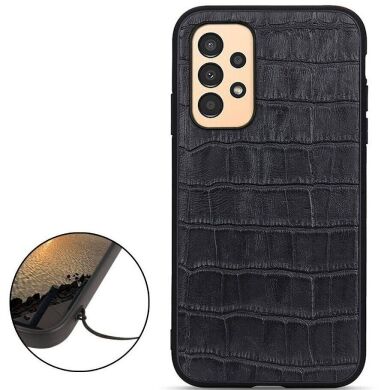 Шкіряний чохол UniCase Croco Skin для Samsung Galaxy A13 (А135) - Black