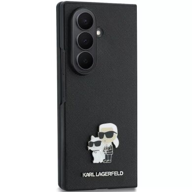 Защитный чехол Karl Lagerfeld Saffiano Karl&Choupette Pin для Samsung Galaxy Fold 8 Ultra (KLHCZFD8SAPKCNPK) - Black