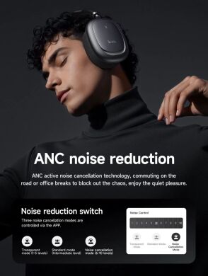 Бездротові навушники HOCO W68 Calma ANC - Silver