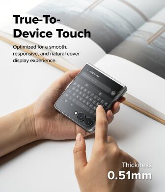 Комплект захисних стекол (2шт) Ringke Cover Display Tempered Glass Pro для Samsung Galaxy Flip 8 (8800328819412)