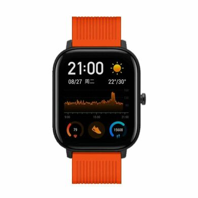 Ремінець UniCase Soft Texture для годинників з шириною кріплення 20 мм - Orange