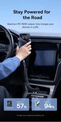 Кабель Baseus Fish-Eye Type-C to Type-C (100W, 1m) P10320203111-00 - Black