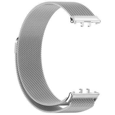 Ремінець Deexe Milanese Loop для Samsung Galaxy Fit 3 - Silver
