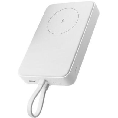 Зовнішній акумулятор з бездротовою зарядкою Xiaomi Magnetic Integrated Cable 33W (10000mAh) + кабель Type-C (BHR9822GL) - White