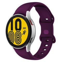 Ремешок Deexe Soft Silicone для Samsung Galaxy Watch 5 (40/44mm) / 5 Pro (45mm) - Dark Purple