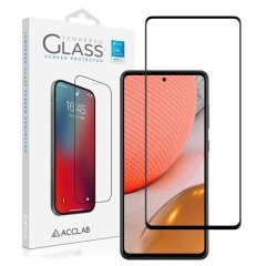 Защитное стекло ACCLAB Full Glue для Samsung Galaxy A72 - Black